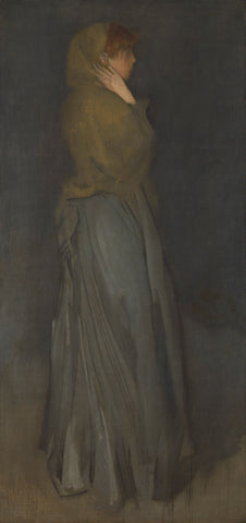 ‘Arrangement in Yellow and Gray’: Effie Deans, James Abbott McNeill Whistler, c. 1876 - c. 1878 Canvas Print