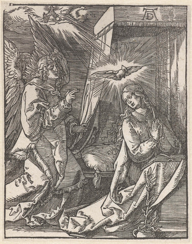 Annunciation, Albrecht Dürer, 1586 Canvas Print