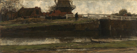 The Truncated Windmill, Jacob Maris, 1872 Canvas Print