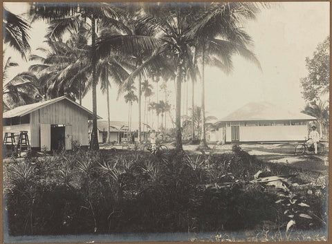 Some buildings, anonymous, 1914 - 1919 Canvas Print