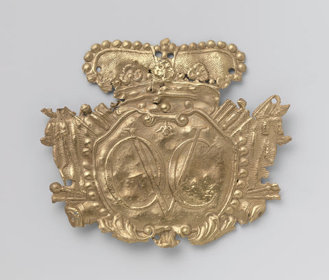 Military Insignia of musketeer or grenadiers from the wreck of the Dutch East Indiaman Hollandia, anonymous, 1700 - in or before 1743 Canvas Print