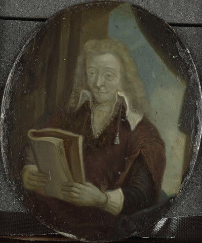 Portrait of Jan Six, Poet and Burgomaster of Amsterdam, Arnoud van Halen, 1700 - 1732 Canvas Print