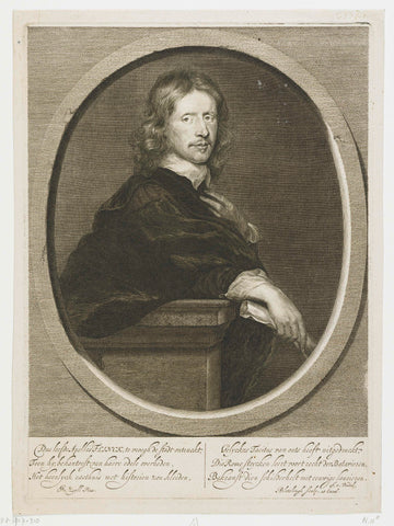 Portrait of Govert Flinck, Abraham Bloteling, 1660 - 1690 Canvas Print