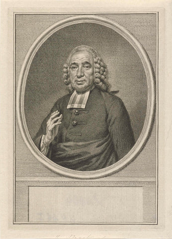 Portret van Johannes Boskoop, Jacob Houbraken, 1769 - 1771 Canvas Print