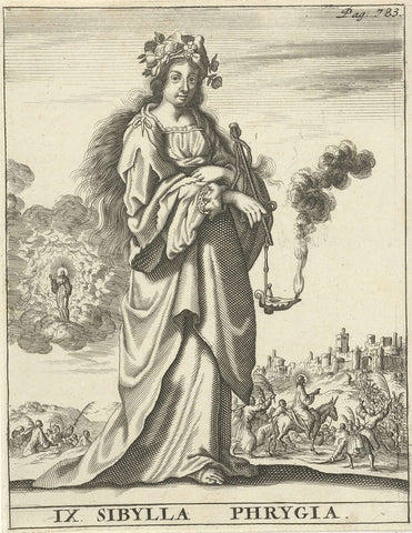 Phrygian Sibille, Jan Luyken, 1684 Canvas Print