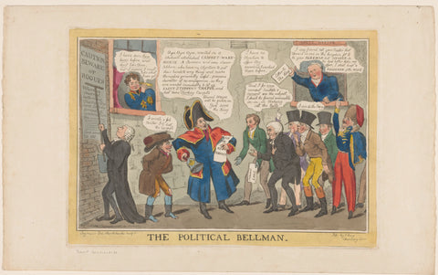 Wellington recruits members for the new cabinet, Robert Seymour, 1828 Canvas Print