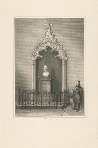 Monument to Johannes Henricus van der Palm, Jan Baptist Tetar van Elven, in or after 1840 Canvas Print