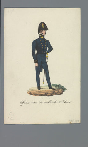 Officer of Gezondh: der 2nd Klasse, Albertus Verhoesen (attributed to), 1835 - 1850 Canvas Print