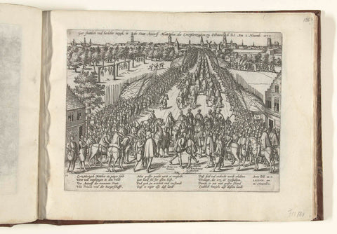 Entry of Archduke Matthias in Antwerp, 1577, Frans Hogenberg, 1577 - 1579 Canvas Print