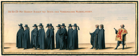 The funeral procession of Frederik Hendrik, plate no. 26, Pieter Nolpe, 1651 Canvas Print