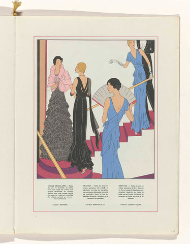 Art - Goût - Beauté, Feuillets de l' elegance féminine, November 1931, No. 135, 12th Year, p. 23, anonymous, 1931 Canvas Print