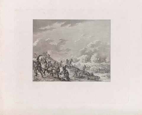 Landing of the British at Callantsoog, 1799, Reinier Vinkeles (I), 1800 - 1802 Canvas Print