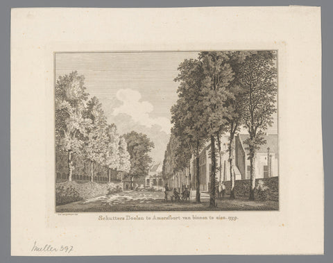 View of the Doelen in Amersfoort, Paulus van Liender, 1760 Canvas Print