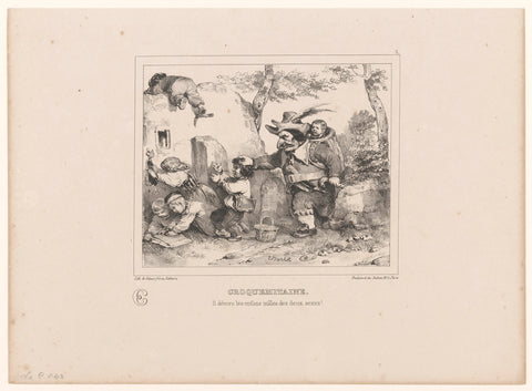 Boeman, Nicolas Toussaint Charlet, 1835 Canvas Print