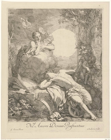 Diana and Endymion, Gerard de Lairesse, 1680 Canvas Print