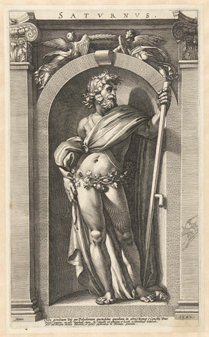 Saturn, Hendrick Goltzius, 1592 Canvas Print