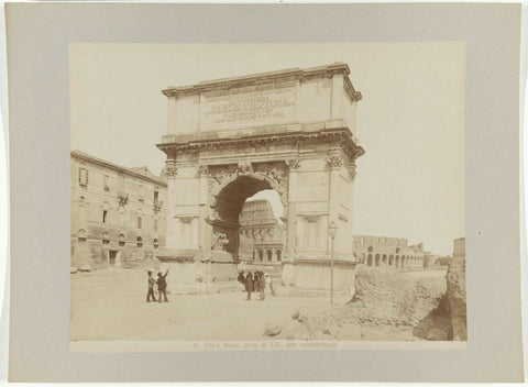 Arch of Titus in Rome, anonymous, c. 1880 - c. 1904 Canvas Print