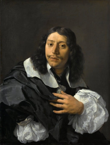 Self-portrait, Karel du Jardin, 1662 Canvas Print