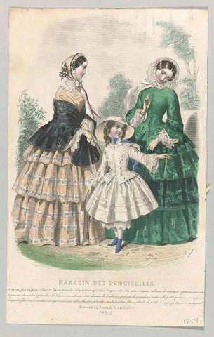 Magasin des Demoiselles, 25 June 1854, J. Desjardins, 1854 Canvas Print