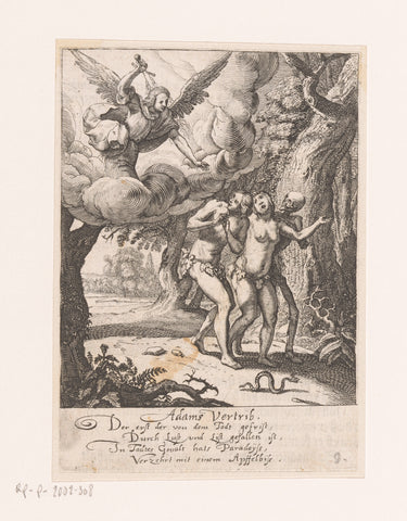 Expulsion from Paradise, Rudolph Meyer, 1650 Canvas Print