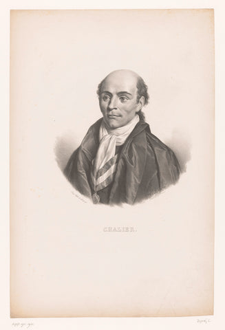 Portrait of Marie Joseph Chalier, Louis Dupré, 1832 Canvas Print