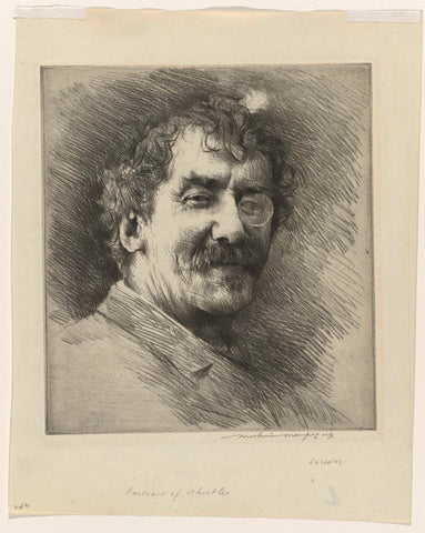 Portrait of James McNeill Whistler, Mortimer L. Menpes, 1912 - 1913 Canvas Print