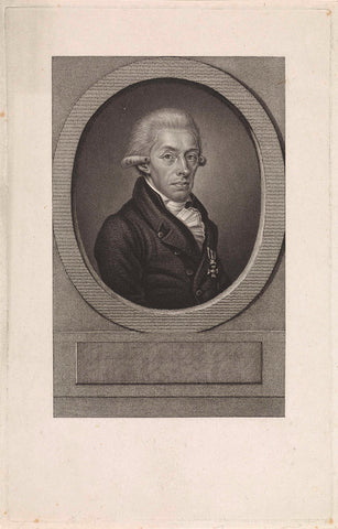 Portrait of Rhijnvis Feith, Willem van Senus, 1783 - 1851 Canvas Print