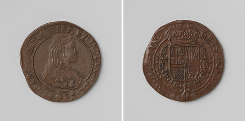 Charles II, king of Spain, arithmetic medal struck by order of the Council of Finance, anonymous, 1685 Canvas Print