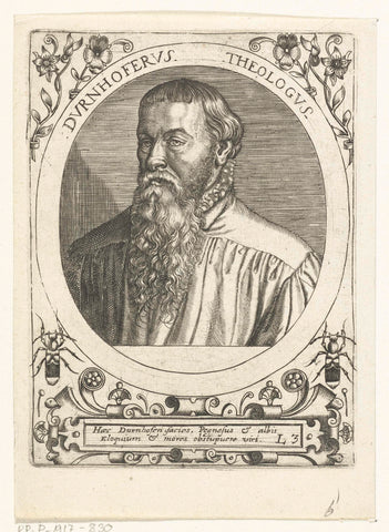 Portrait of Lorenz Dürnhofer, Theodor de Bry, 1669 Canvas Print