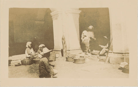 Market in Antigua Guatemala, Andries Augustus Boom, 1912 Canvas Print