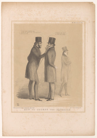 Cartoon with Lord Bentinck and Smith O'Brien, John Doyle, 1846 Canvas Print