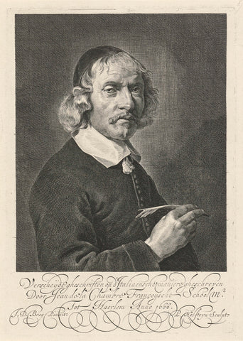 Portrait of Jean de la Chambre, Pieter Holsteyn (II), 1666 Canvas Print