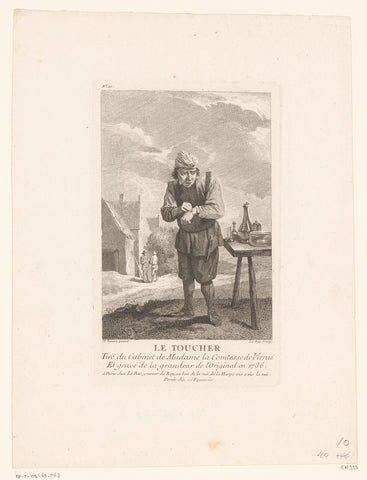 Gevoel, Jacques-Philippe Le Bas, 1736 Canvas Print