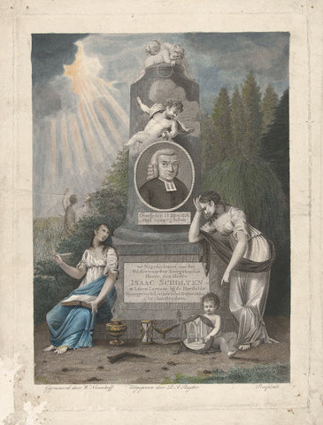 Memorial to Isaac Scholten, Walraad Nieuwhoff, 1818 - 1820 Canvas Print