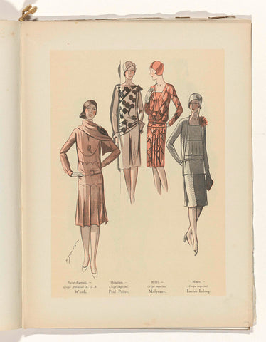 Art - Goût - Beauté, Feuillets de l' élégance féminine, Mars 1929, No. 103, 9e Année, p. 17, R. Drivon, 1929 Canvas Print