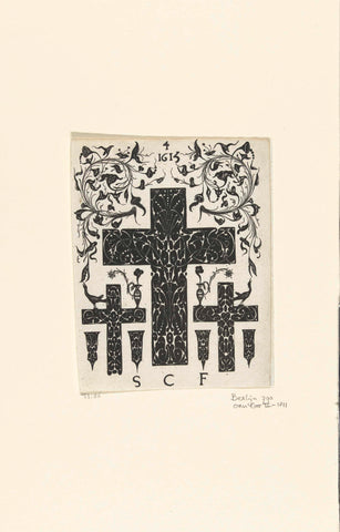 Three Crosses, Etienne Carteron, 1615 Canvas Print