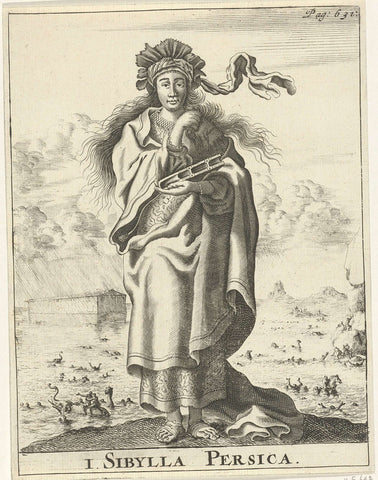 Perzische Sibille, Jan Luyken, 1684 Canvas Print