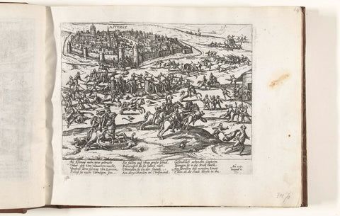 Siege of Stenay by the Duke of Lorraine, 1591, Frans Hogenberg (workshop of), 1591 - 1612 Canvas Print