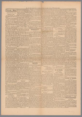 The Evening Mail; daily newspaper for city and country, De Avondpost, 1898 Canvas Print