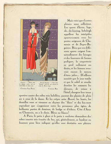 Art - Goût - Beauté, Feuillets de l' élégance féminine, Janvier 1924, No. 41, 4e Année, p. 12, anonymous, 1924 Canvas Print