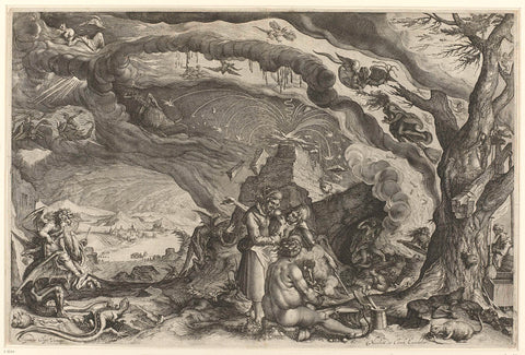 Heksensabbat, Jacob de Gheyn (II) (attributed to workshop of), 1608 - 1612 Canvas Print