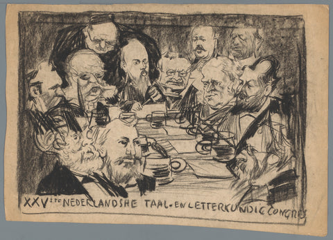 XXVste NederlandscheTaal- en Letterkundig Congres, Patricq Kroon, 1899 Canvas Print