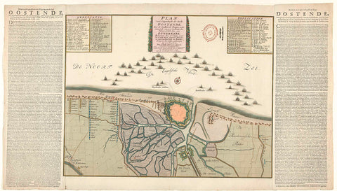 Siege of Ostend, 1706, anonymous, 1706 Canvas Print