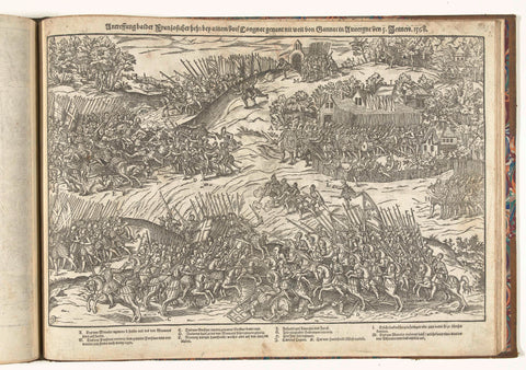 Battle of Cognac in the Auvergne, 1568, Jean Perrissin, 1570 Canvas Print