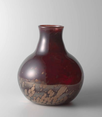 Vase with oxblood red Überfang, Royal Leerdam Crystal, 1928 - 1929 Canvas Print