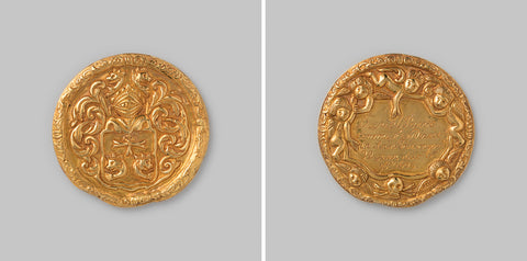 Medal in memory of Daniël Parvé (1644-1679), anonymous, 1679 Canvas Print