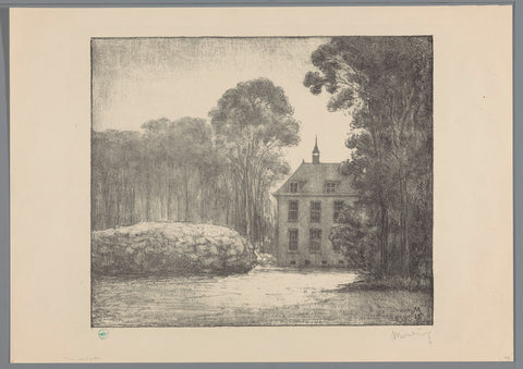 View of farm house on estate De Raephorst, Simon Moulijn, 1925 Canvas Print