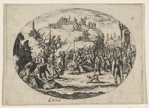 Carrying the Cross, Jacques Callot, 1698 - 1754 Canvas Print