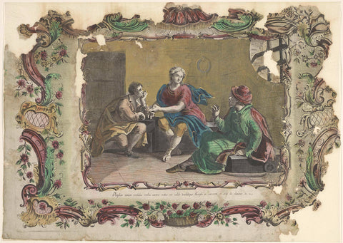 Joseph in Prison, Giovanni Volpato, 1700 - 1799 Canvas Print