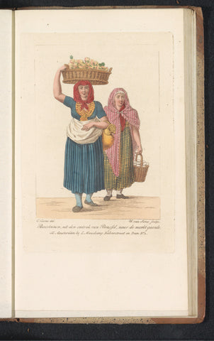 Brussels peasant women, Willem van Senus, 1815 Canvas Print